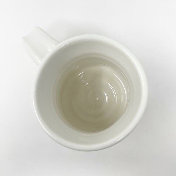 Lakeside Pottery Canada Coffee Cup Mug Hand Painted Stoneware Blue Floral White - Picture 5 of 6